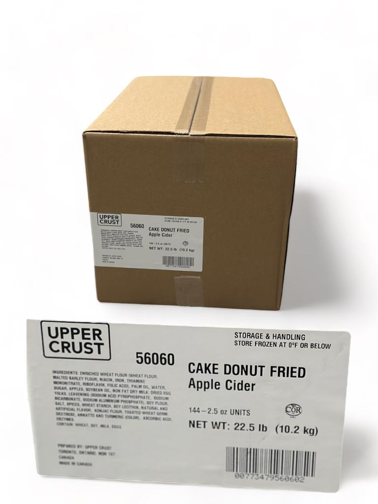 Uppercrust Apple cider Fried Cake Donut - 144/ 2.5oz