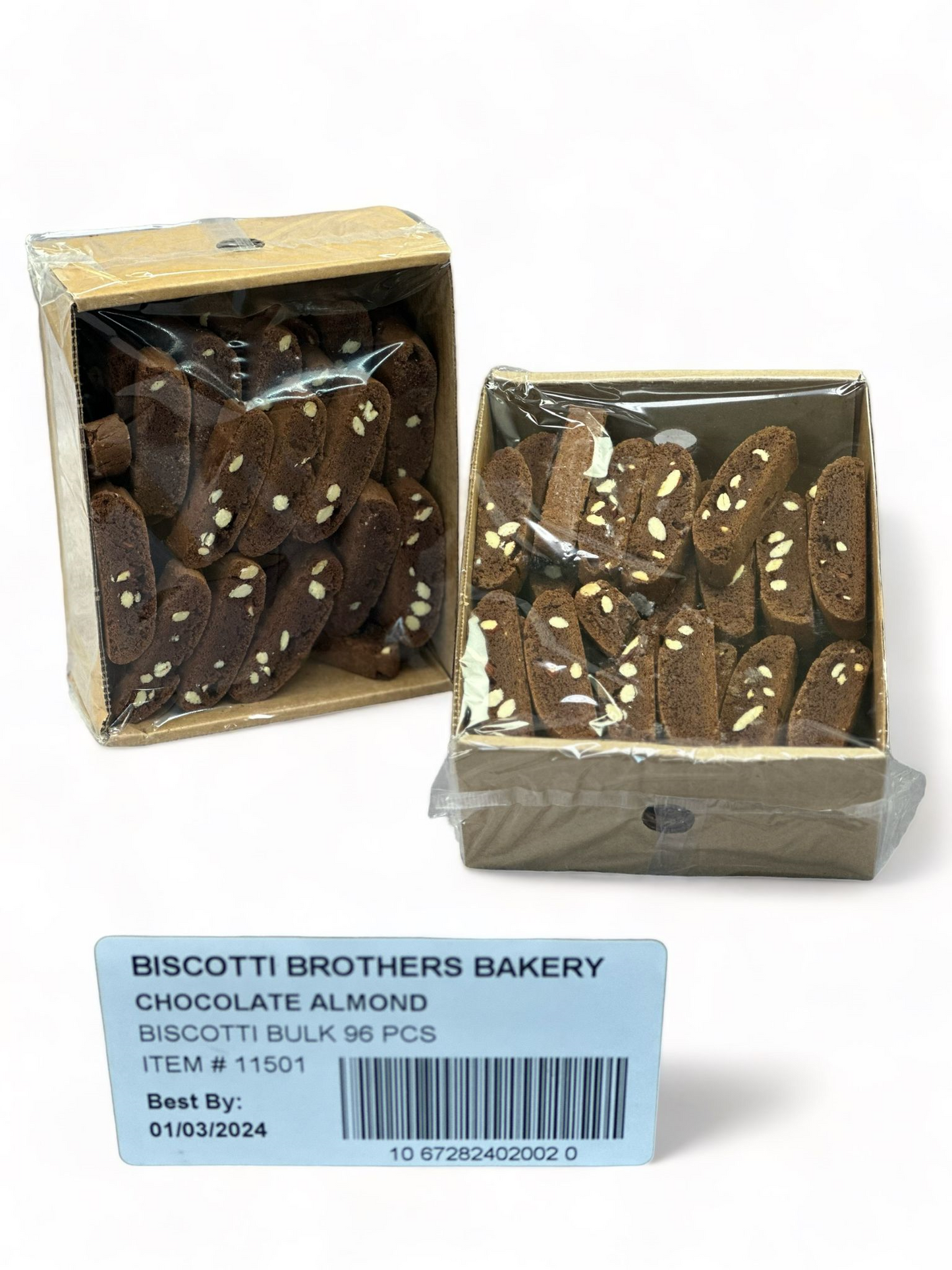 Bulk Chocolate Almond Biscotti 2/48 7 lbs.
