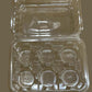 Lindar 6 Mini Compartments Cupcake Box (plastic hinged container)