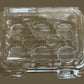 Lindar 6 Mini Compartments Cupcake Box (plastic hinged container)