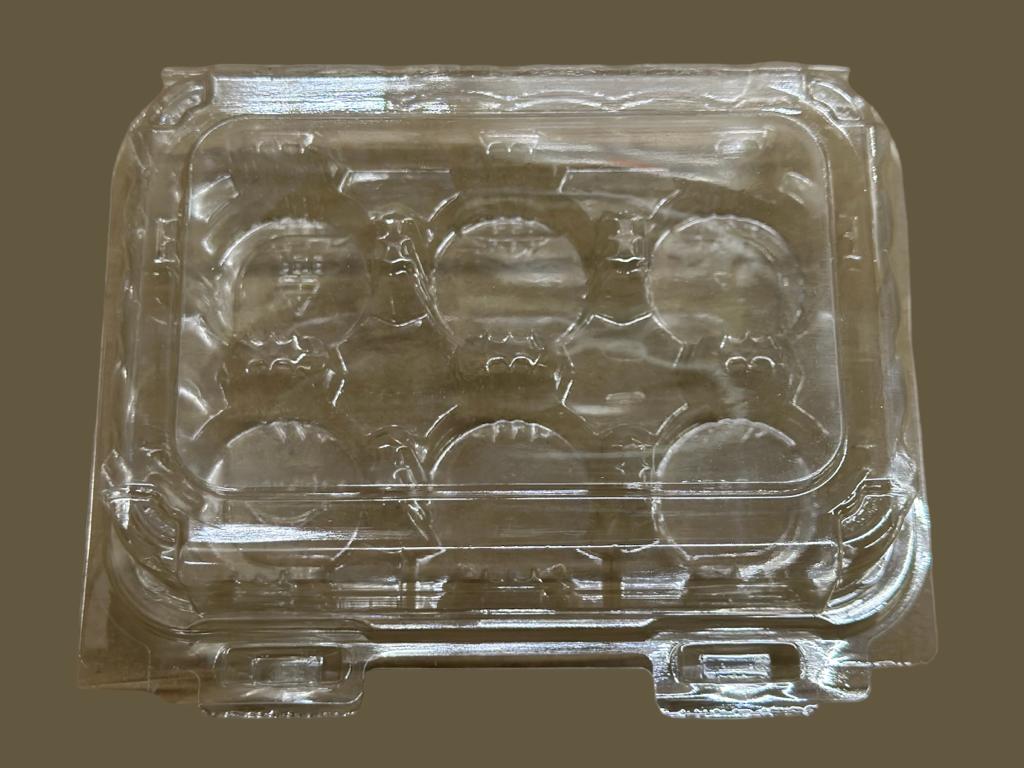 Lindar Rgs 3 Lindar 6-Mini Cupcake Hinged Container – Plastic – Bakers Authority