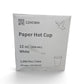 12oz Insulated white Hot Cup - 1000