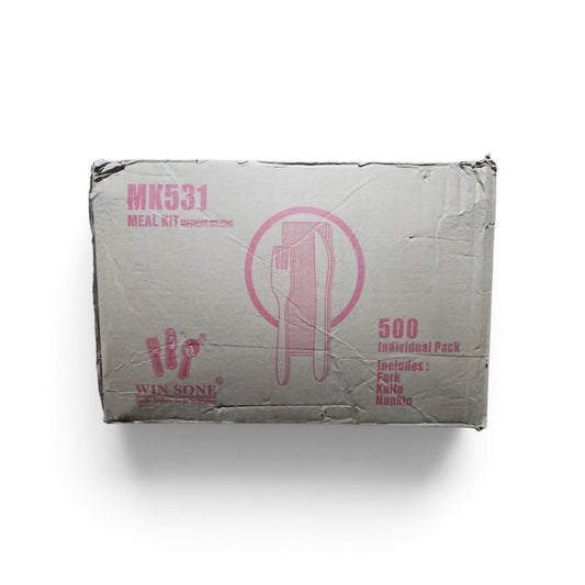 Medium Weight White Cutlery Kit