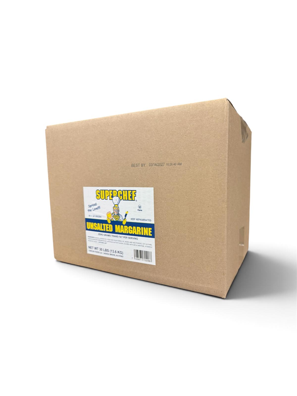 Super Chef Unsalted Margarine 30/1 lb