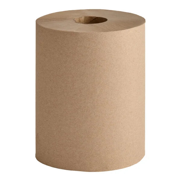 8" Kraft Roll Towel Brown 12 LB