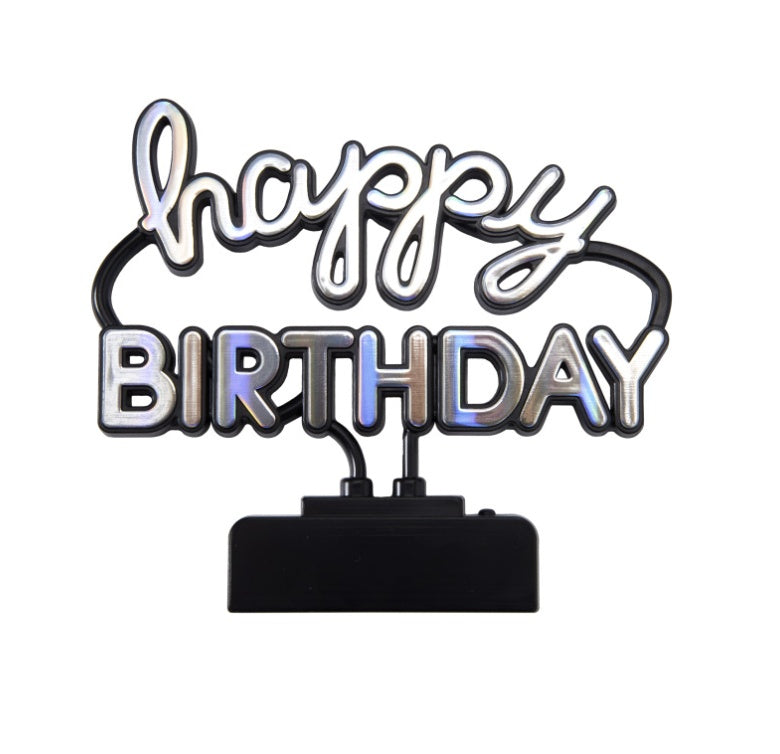 DecoPac Happy Birthday Neon Sign LayOns 1 L