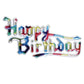 Happy Birthday Rainbow Plaques 2 LB