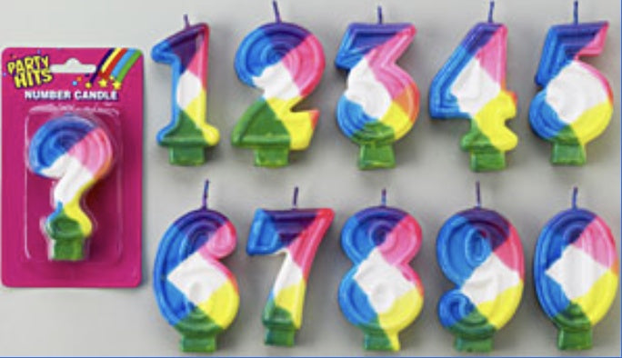 Number 1 Candles 12ct Box for Cakes