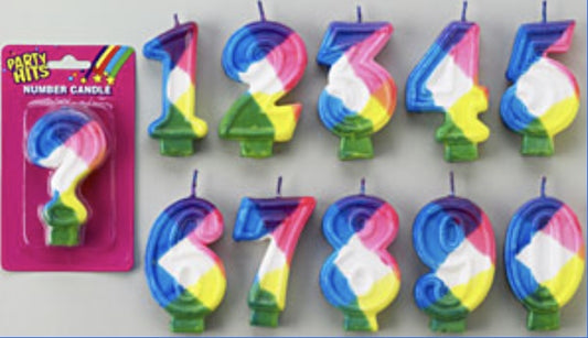 Number 3 Candles 12ct Box for Cakes