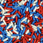 Red White Blue Sprinkles 6 LB