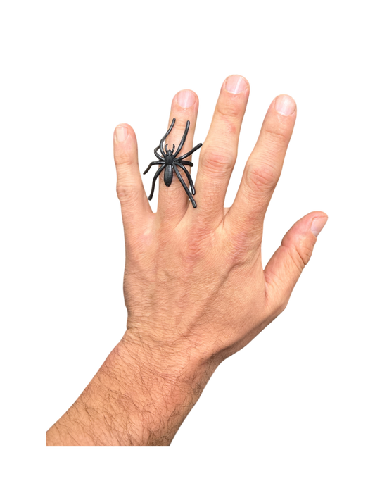 Black Halloween Spider Rings – 144 Pieces (16 oz)