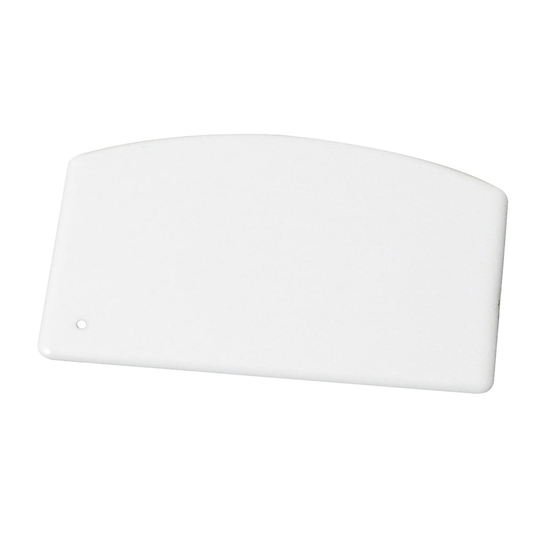 Winco PDS-5 Plastic Dough Scraper - 5 1/2" x 3 3/4", White