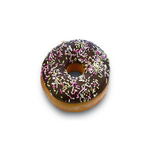 Chocolate Frosted Donut with Sprinkles