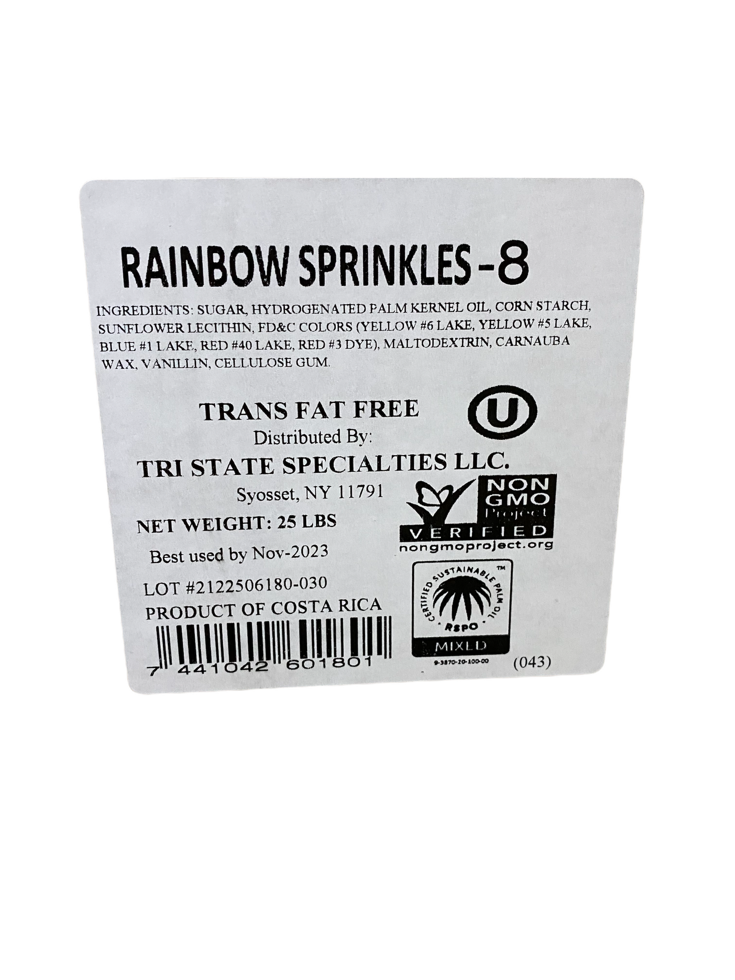 Tri State Vegan Rainbow Sprinkles