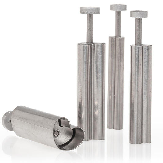 4 Piece Stainless Steel Blossom Plunger Cutter