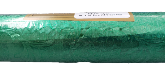 Embossed Foil Roll - Camelot - Emerald Green