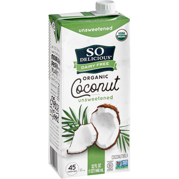 So Delicious Organic Coconut Milk Unsweetened (Case 12/32oz)