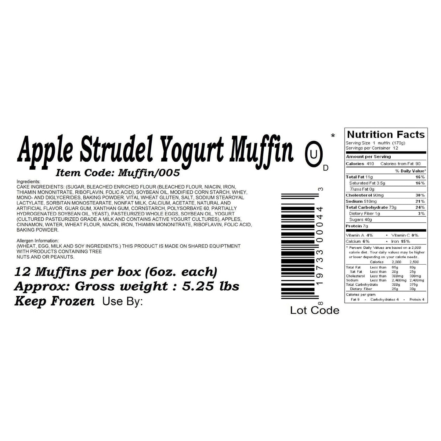 Apple Strudel Yogurt Muffins