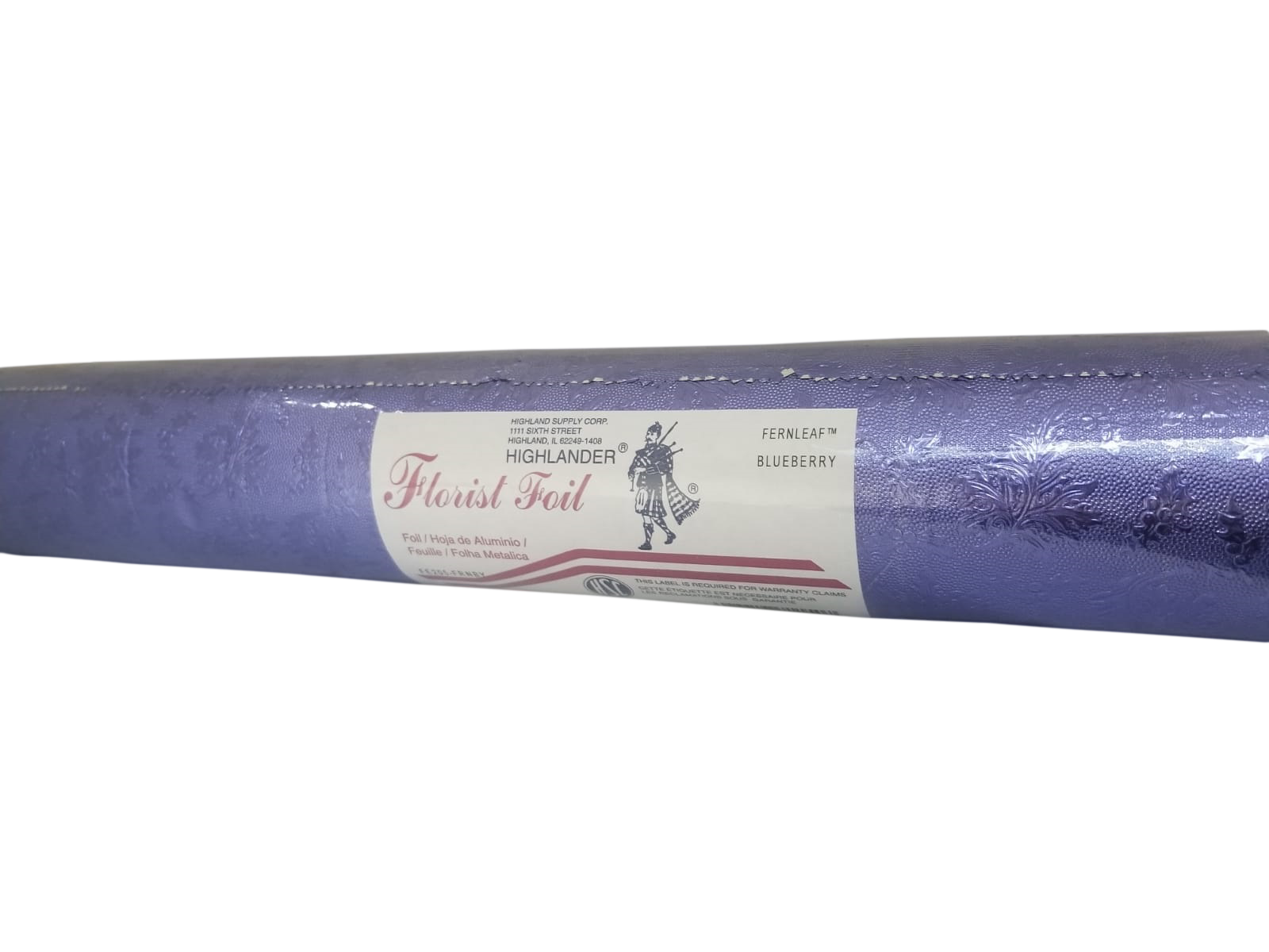 Embossed Foil Roll - Fernleaf Blueberry