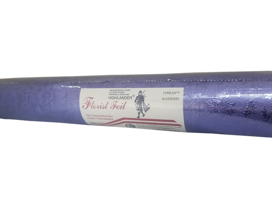 Embossed Foil Roll - Fernleaf Blueberry