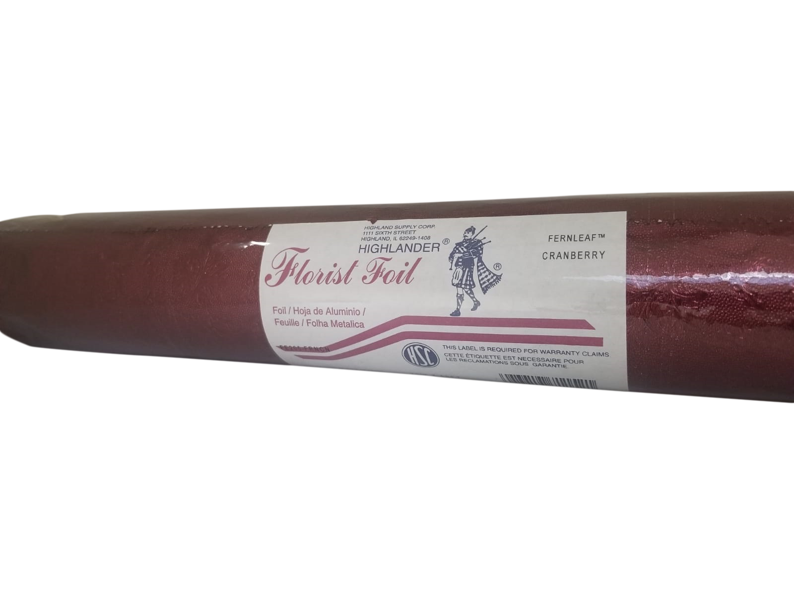 Embossed Foil Roll - Camelot Cranberry