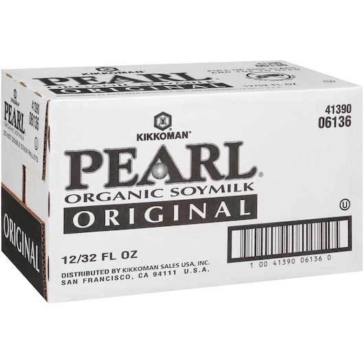 Kikkoman Pearl Original Soymilk (Case of 12/32oz) Best By Date 03/17/25