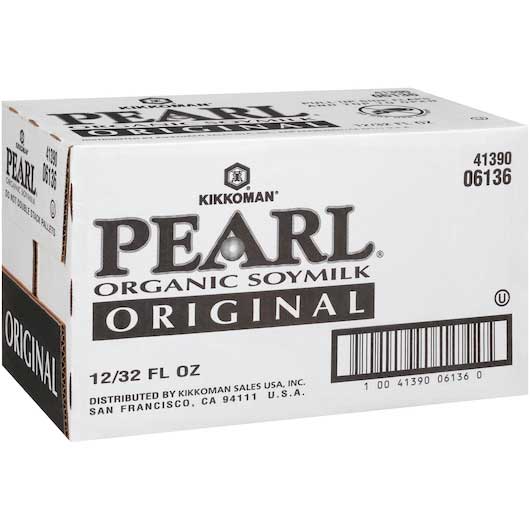 Kikkoman Pearl Original Soymilk (Case of 12/32oz)