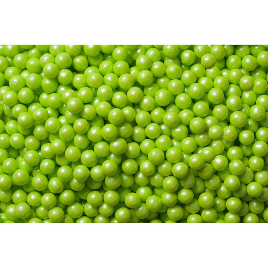 Shimmer Pearls Candies Lime Green 2 lb. Bag
