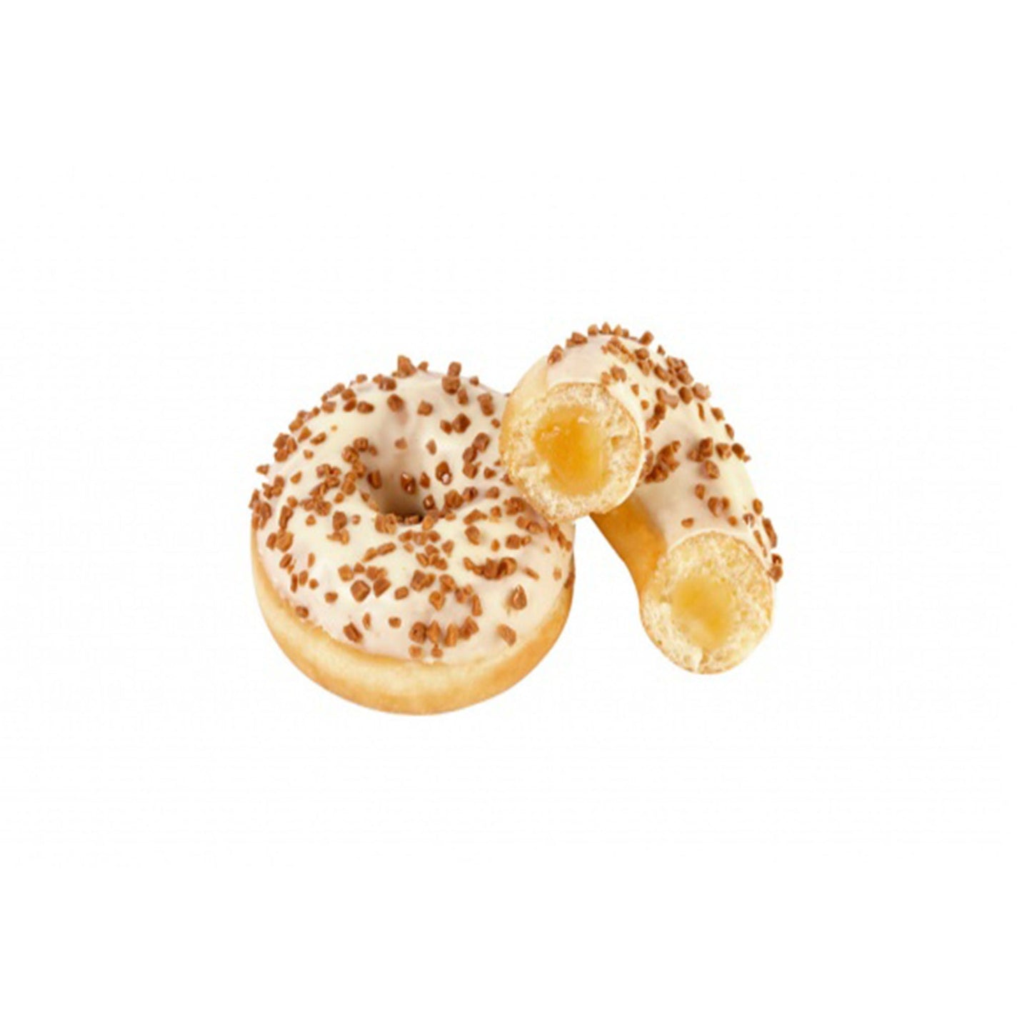 Caramel Creme Filled Ring Donuts