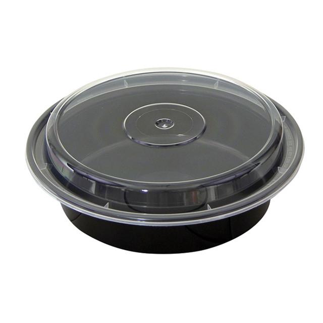 VERSAtainer Black Round Container and Lid - 32 oz - 150 pcs