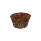 Brown With Gold Scroll Baking Cup