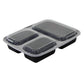 3 Compartment Rectangle Container 9X9
