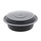 VERSAtainer Black Round Container and Lid - 16 oz - 150 pcs