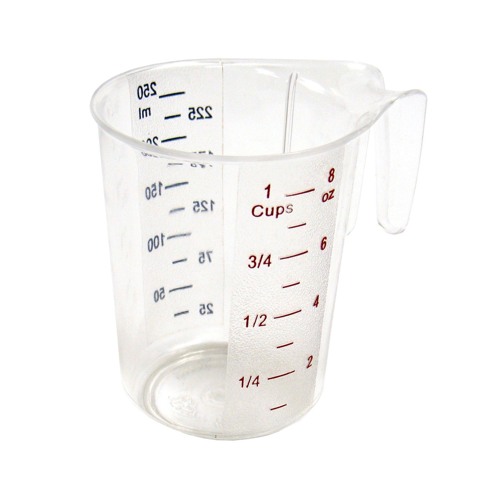 Choice 2 Qt. (8 Cups) Clear Plastic Measuring Cup with Graduations