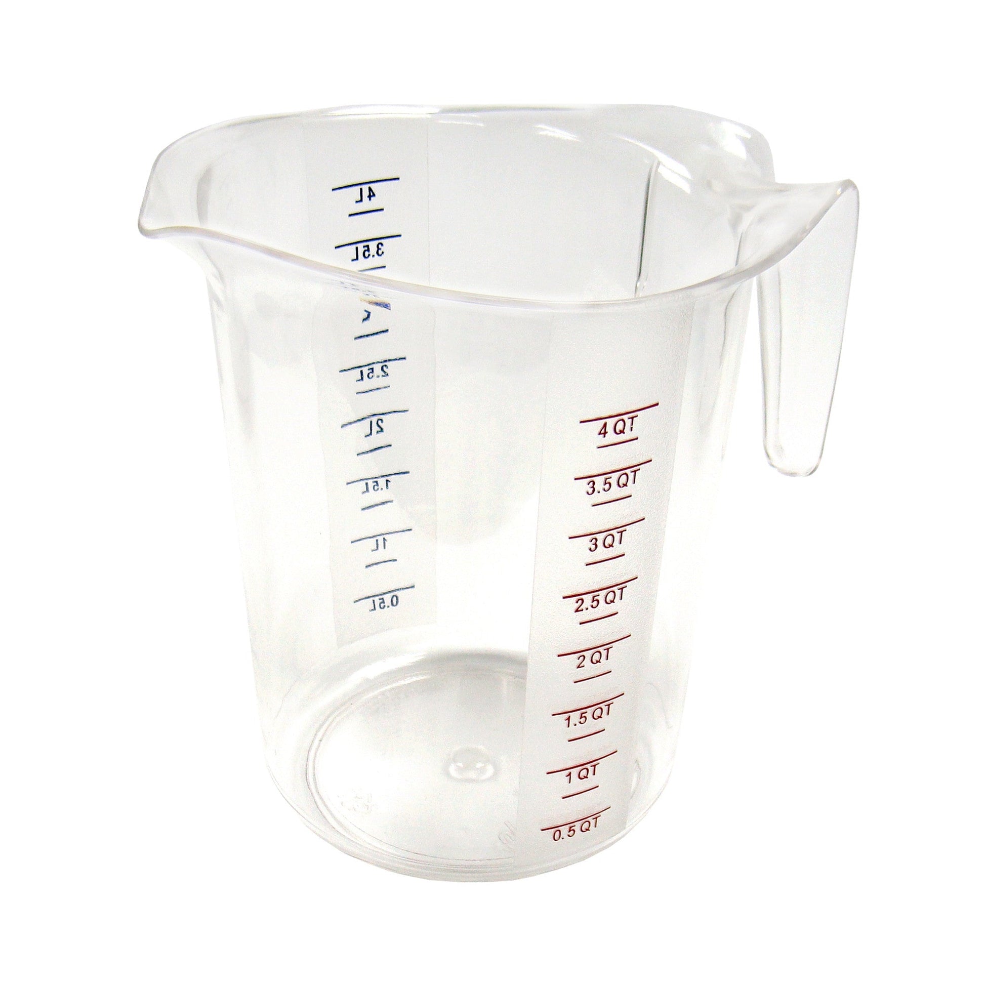 Choice 2 Qt. (8 Cups) Clear Plastic Measuring Cup with Graduations