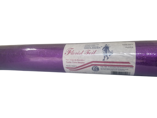 Embossed Foil Roll - Fernleaf Purple