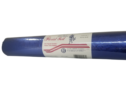 Embossed Foil Roll - Fernleaf Royal Blue