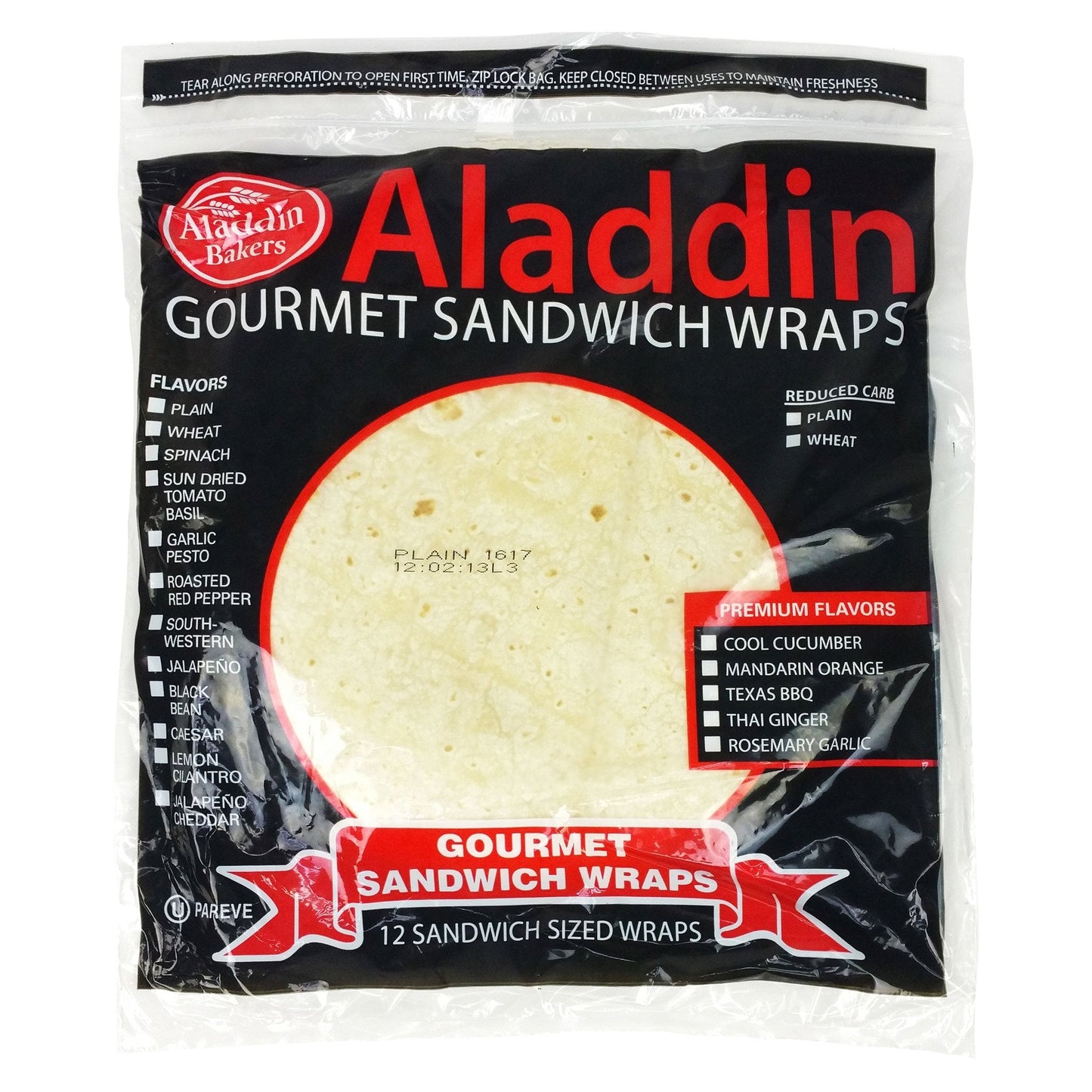 Gourmet Sandwich Wraps Plain