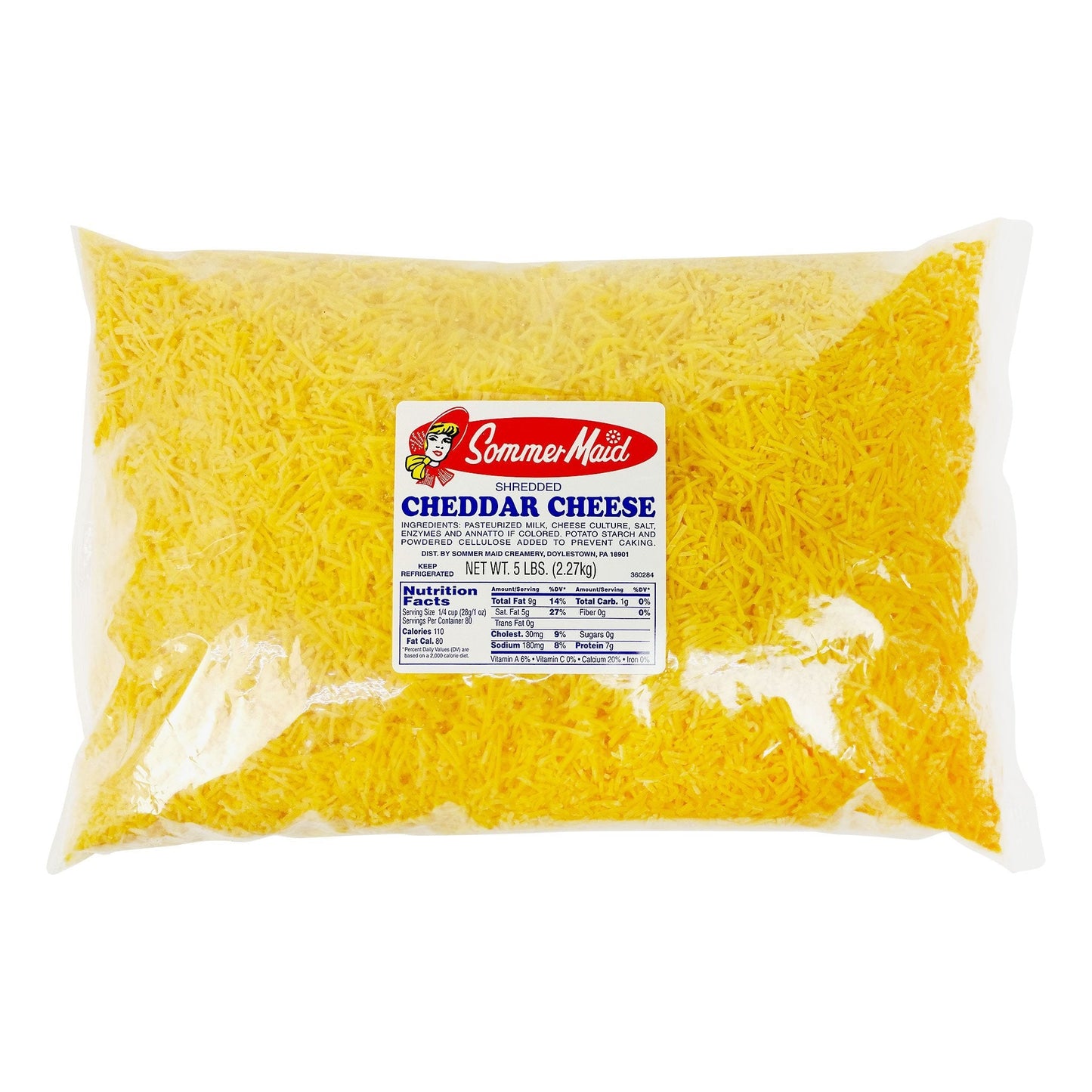 Shredded Yellow Cheddar Cheese (5lb)