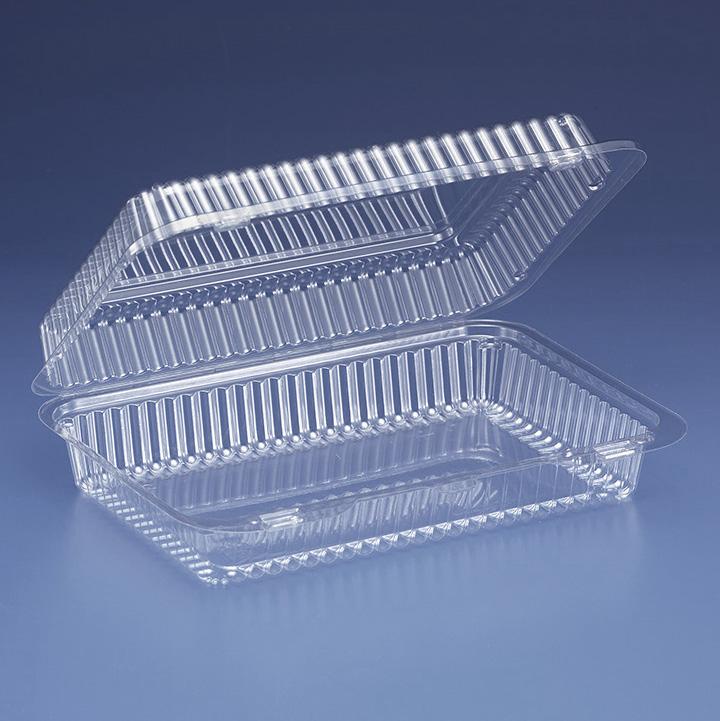 Inline Clear Hinged Containers