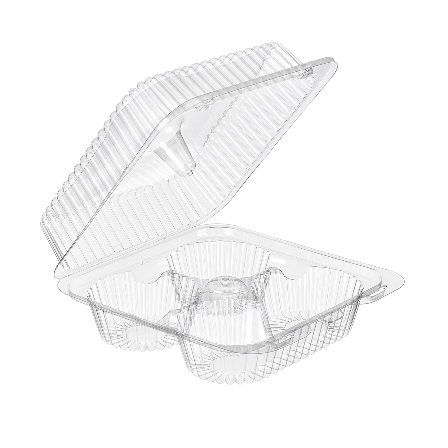 4 Cavity Clear Hinged Tray SLP54P