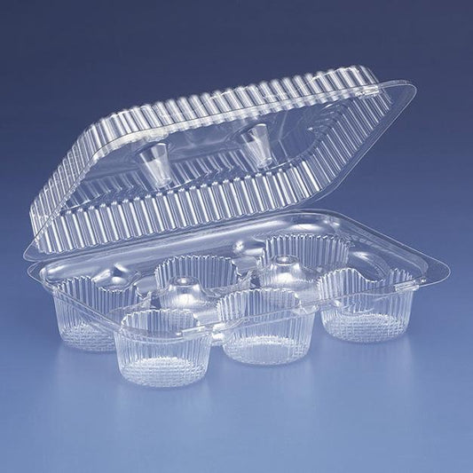 Multiple Cavity Clear Hinged Tray