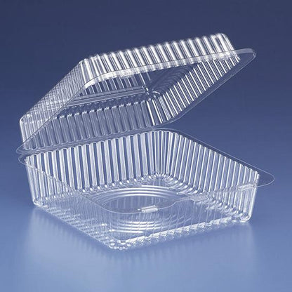 Inline Clear Hinged Containers