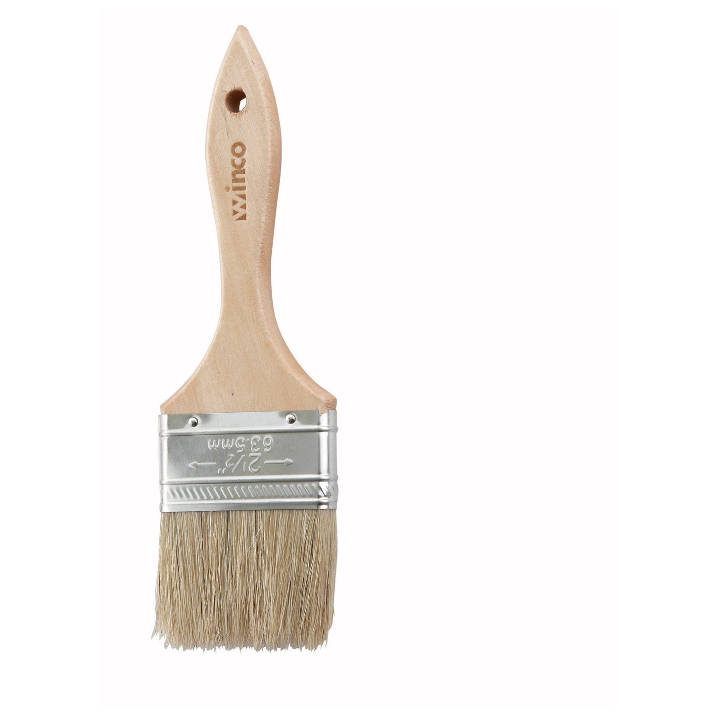 Pastry Brush/Basting Brush - Natural Boar Hair (Metal Ferrule) - Flat - 2.5"