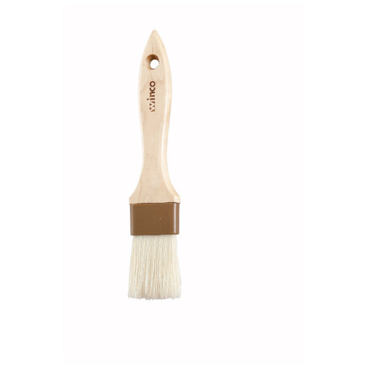 Pastry Brush/Basting Brush - Natural Boar Hair (Plastic Ferrule) - Flat - 1.5"