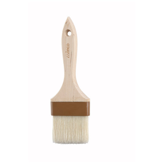 Pastry Brush/Basting Brush - Natural Boar Hair (Plastic Ferrule) - Flat - 3"