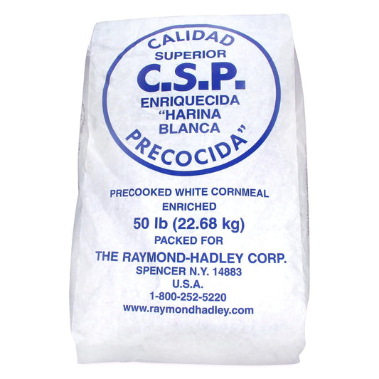 Precooked White Cornmeal Enriched 50LB