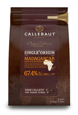 Madagascar Origin Dark Chocolate Couverture Callets - 67.4% Cacao