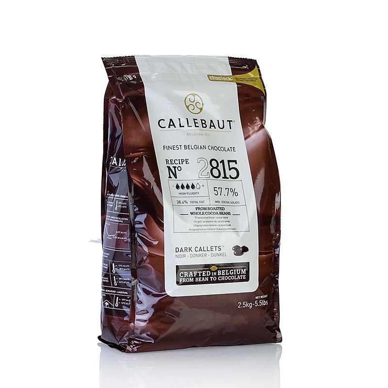 Dark Chocolate Couverture Callets - 57.7% Cacao