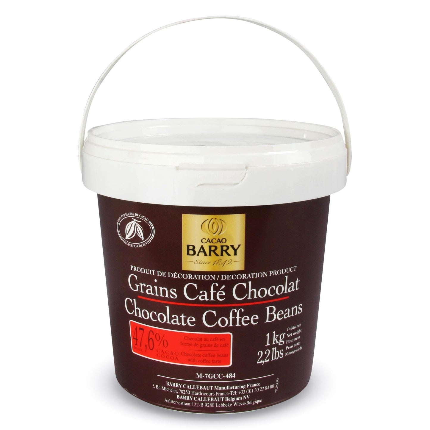 Grain de café chocolat 1 Kg - Barry